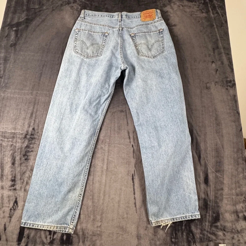 Levi's 550 Relaxed Fit Jeans Mens 36x32 Light Wash Blue Denim Vintage Canada